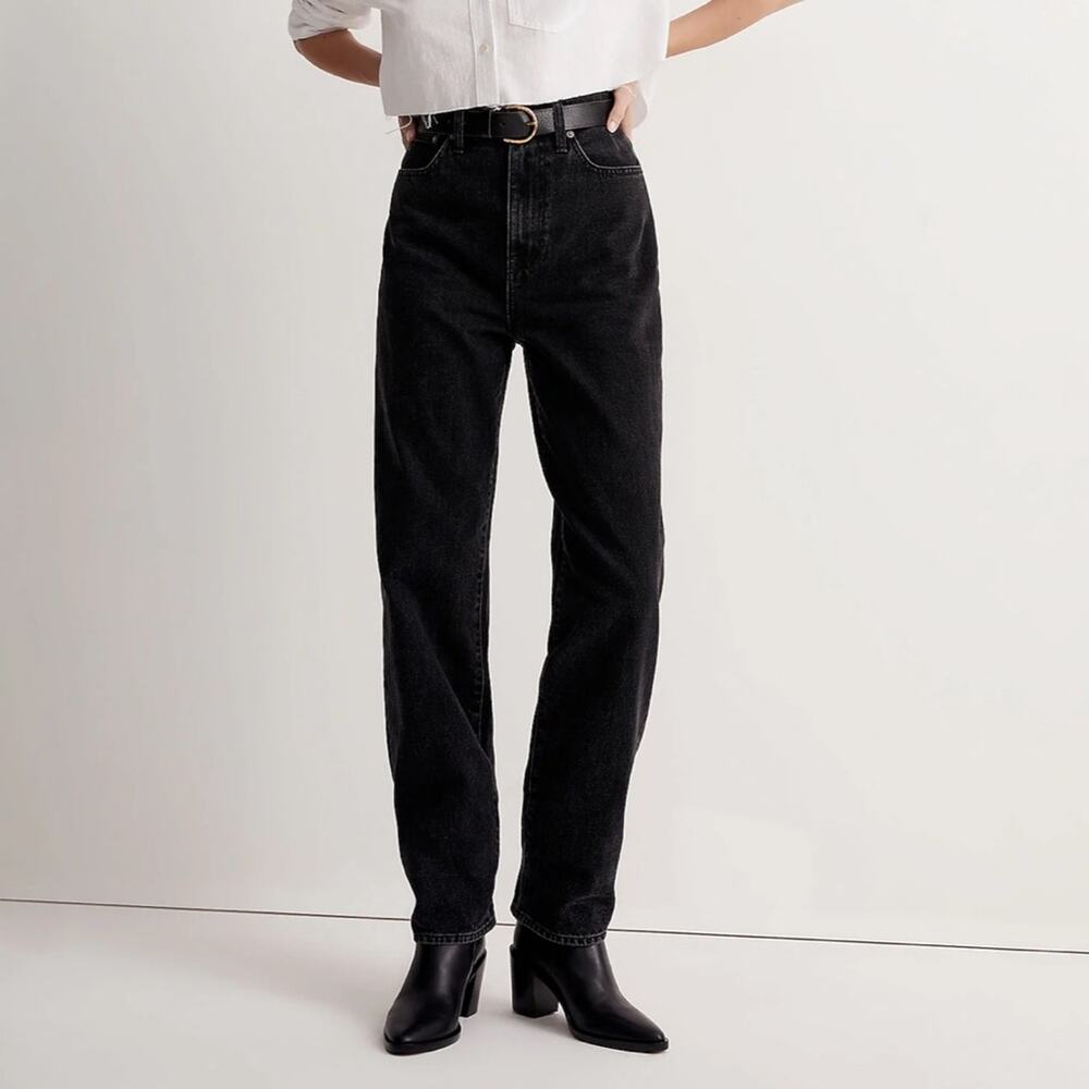 Madewell Baggy Straight Jeans Black Size 28